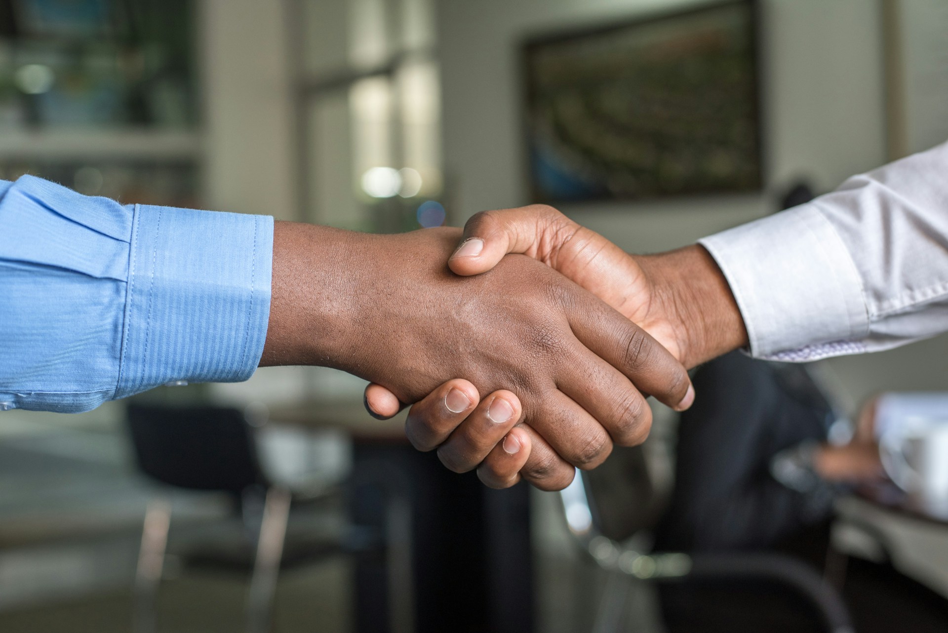 Business professionals collaborating on strategy development